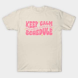 Keep Calm and Pretend It's on the Schedule shirt, Vetmed shirt, Work Life T-Shirt